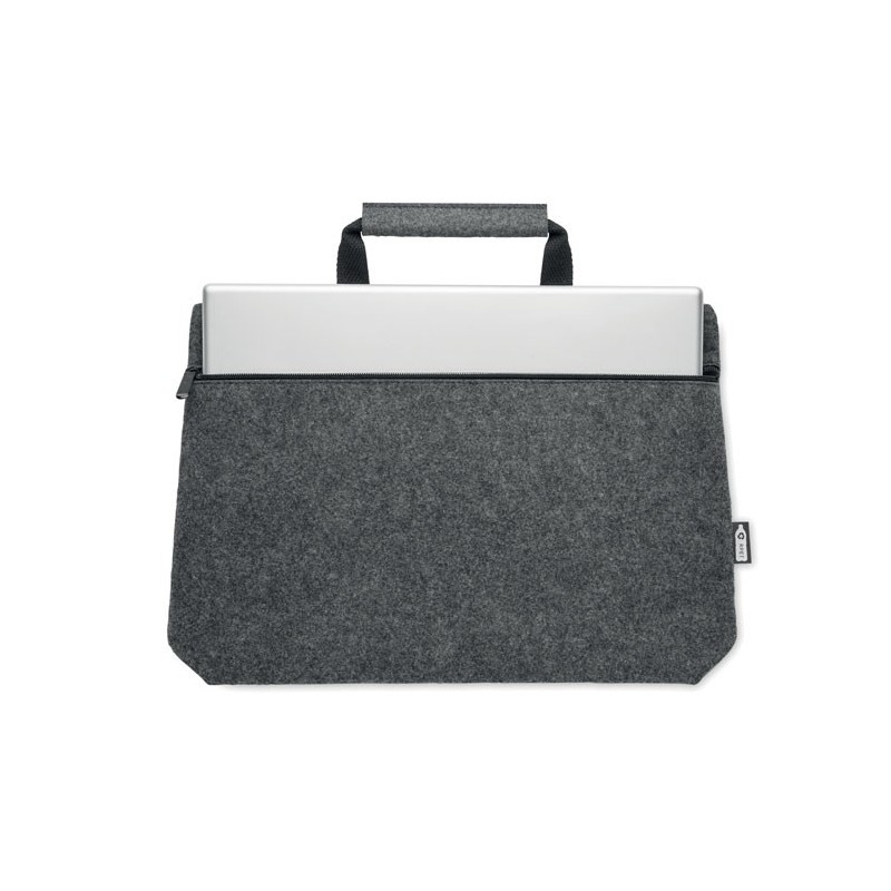 Sac ordinateur feutre RPET TAPLACouleur:Gris Pierre