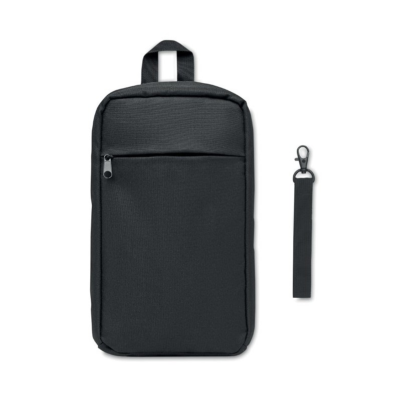 Sac de poitrine en 600D RPET CEBAGCouleur:Noir