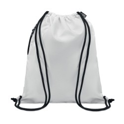 Grand sac à cordon 300D RPET NIGHTCouleur:Blanc