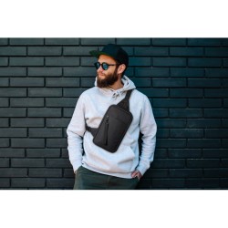 Sac de poitrine en 600D RPET CEBAGCouleur:Noir