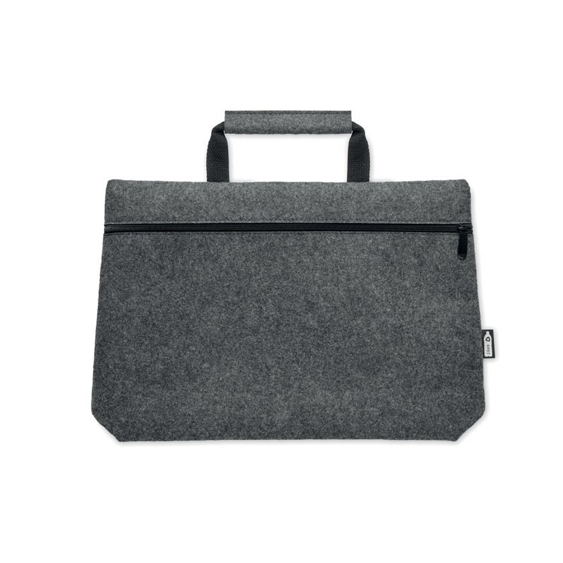 Sac ordinateur feutre RPET TAPLACouleur:Gris Pierre