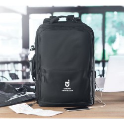 Sac à dos 600D RPET SOPHIS Couleur:Noir