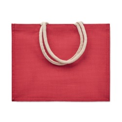 Sac shopping en juteCouleur:Rouge