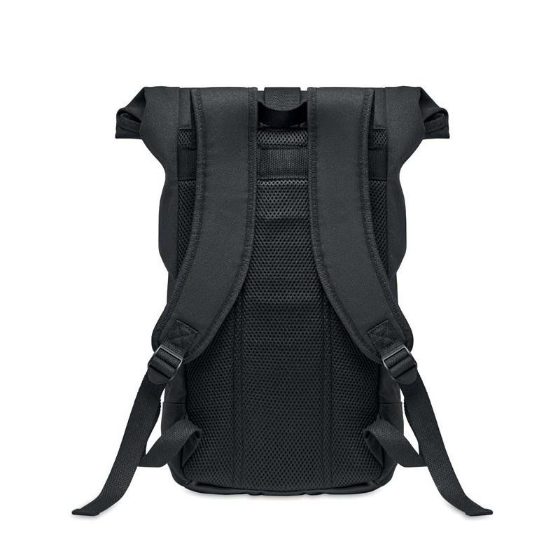 Sac à dos en toile lavée ZURICH ROLLCouleur:Noir