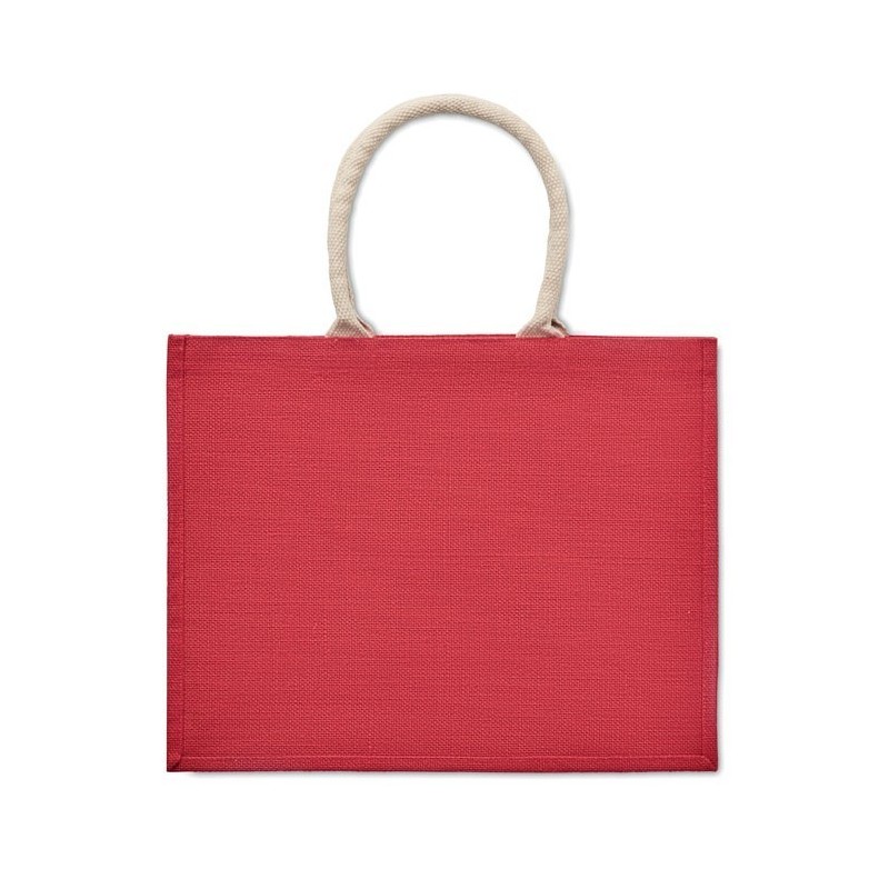 Sac shopping en juteCouleur:Rouge