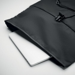 Sac à dos enroulable RPET 600D NAPACouleur:Noir