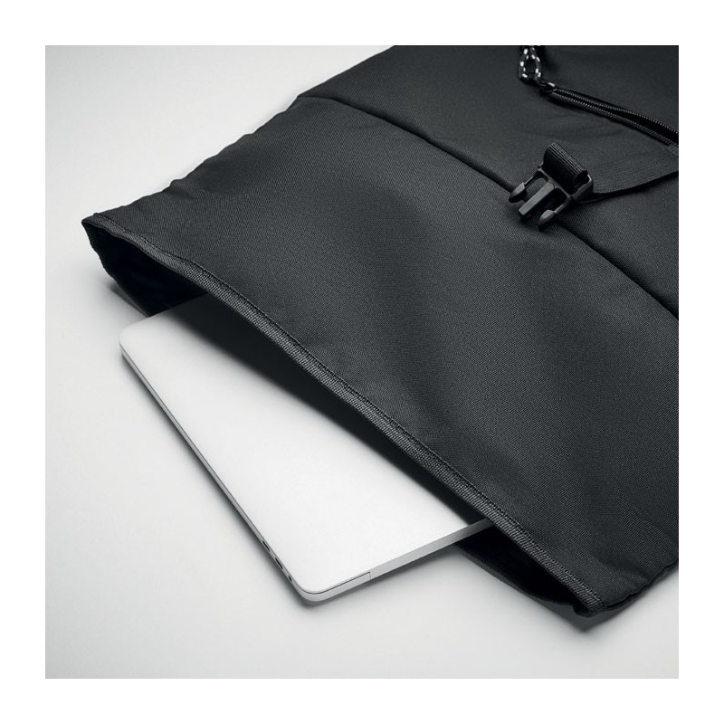Sac à dos enroulable RPET 600D NAPACouleur:Noir