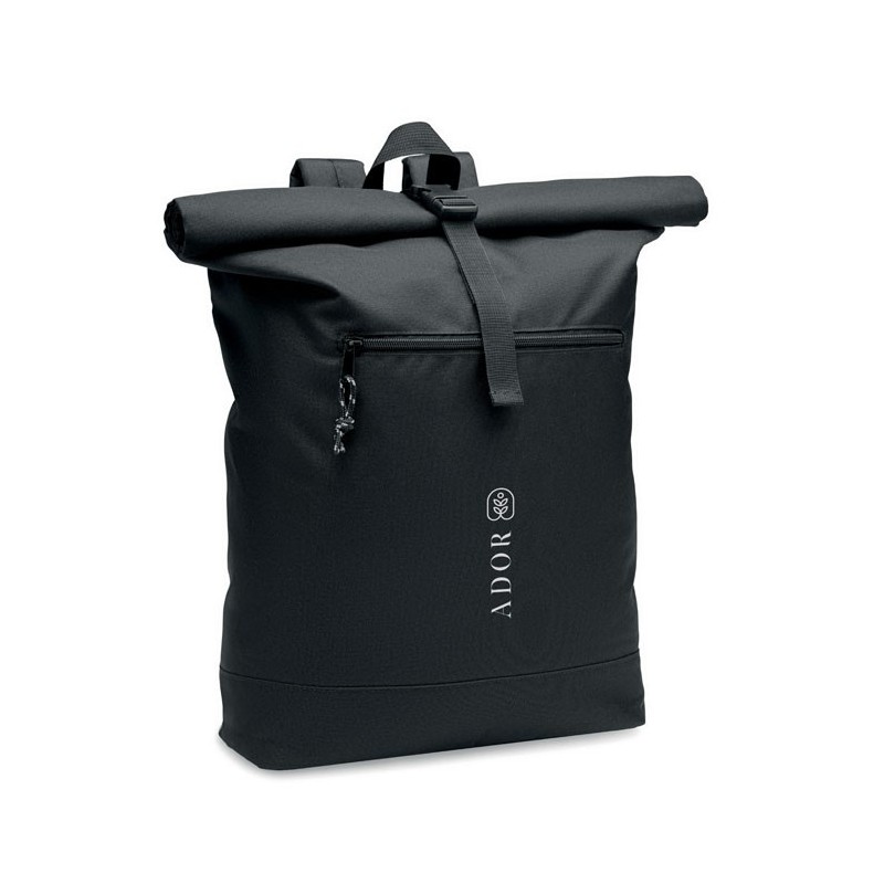 Sac à dos enroulable RPET 600D NAPACouleur:Noir