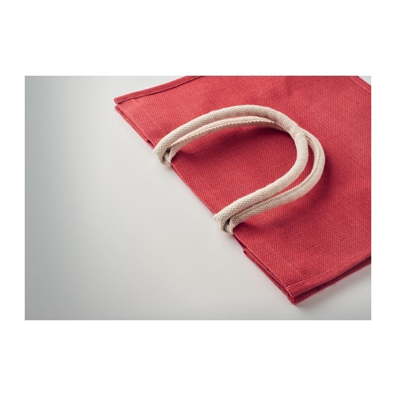 Sac shopping en juteCouleur:Rouge