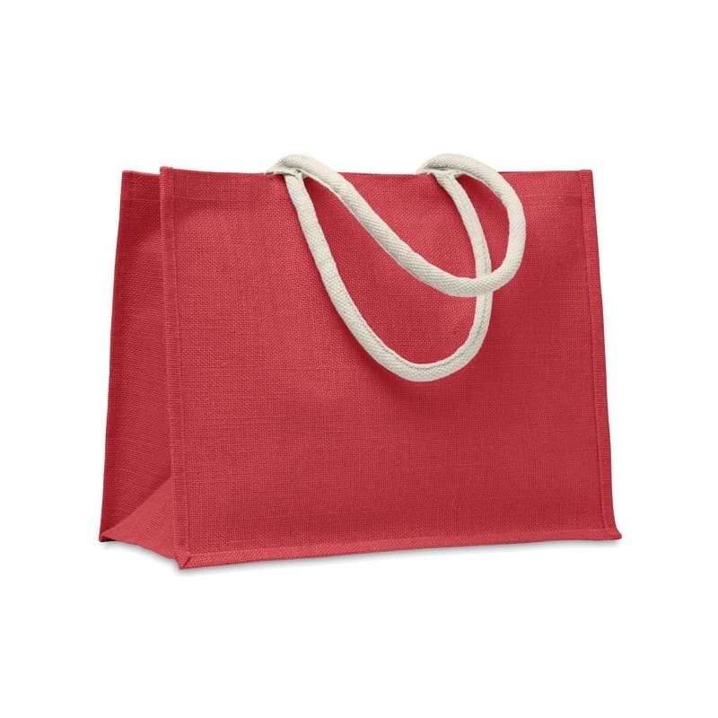 Sac shopping en juteCouleur:Rouge
