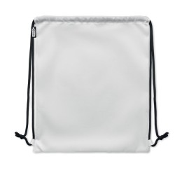 Grand sac à cordon 300D RPET NIGHTCouleur:Blanc