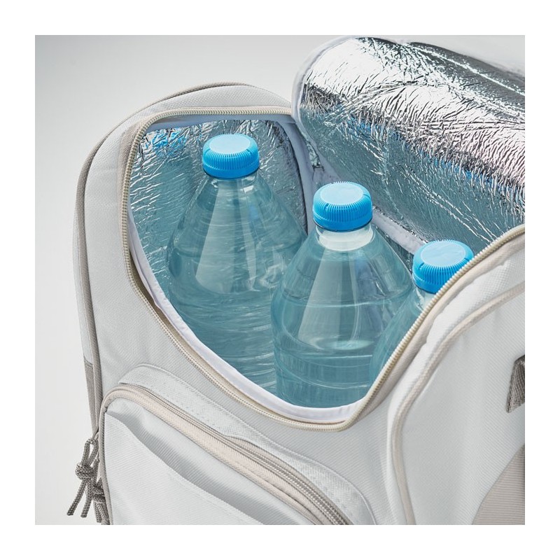 Sac isotherme avec poche ZIPPERCouleur:Blanc