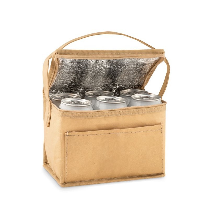 Sac isotherme 6 canettes PAPERCOOLCouleur:Beige