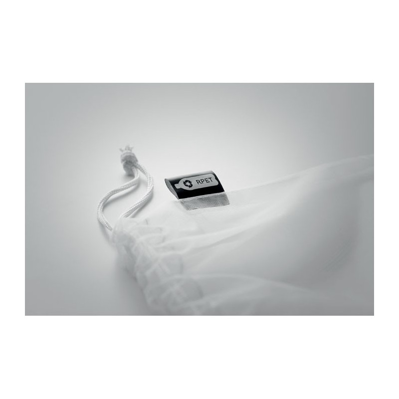 Sac  alimentaire en filet RPET VEGGIE RPETCouleur:Blanc