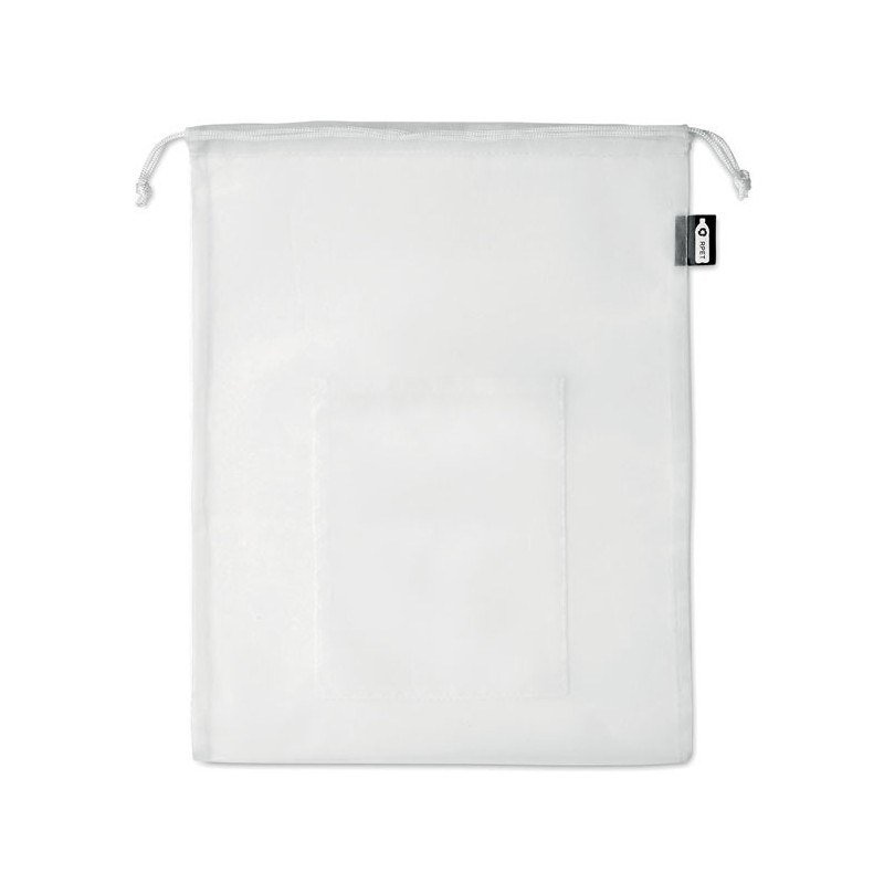 Sac  alimentaire en filet RPET VEGGIE RPETCouleur:Blanc