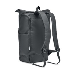 Sac pour ordinateur RPET 300D VALLEY ROLLPACKCouleur:Noir
