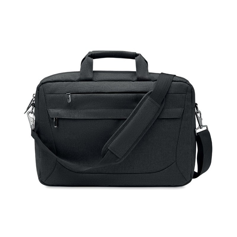 Sac pour ordinateur RPET 600D ROCKYCouleur:Noir
