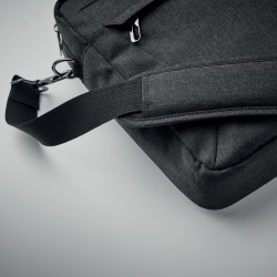 Sac pour ordinateur RPET 600D ROCKYCouleur:Noir