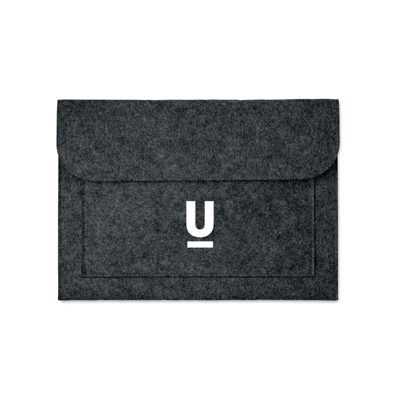 Pochette feutre ordinateur POUCHLOCouleur:Gris Pierre