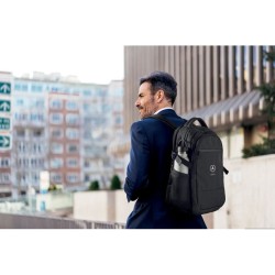 Sac pour ordinateur RPET 600D HANACouleur:Noir