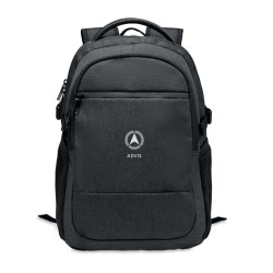 Sac pour ordinateur RPET 600D HANA Couleur:Noir