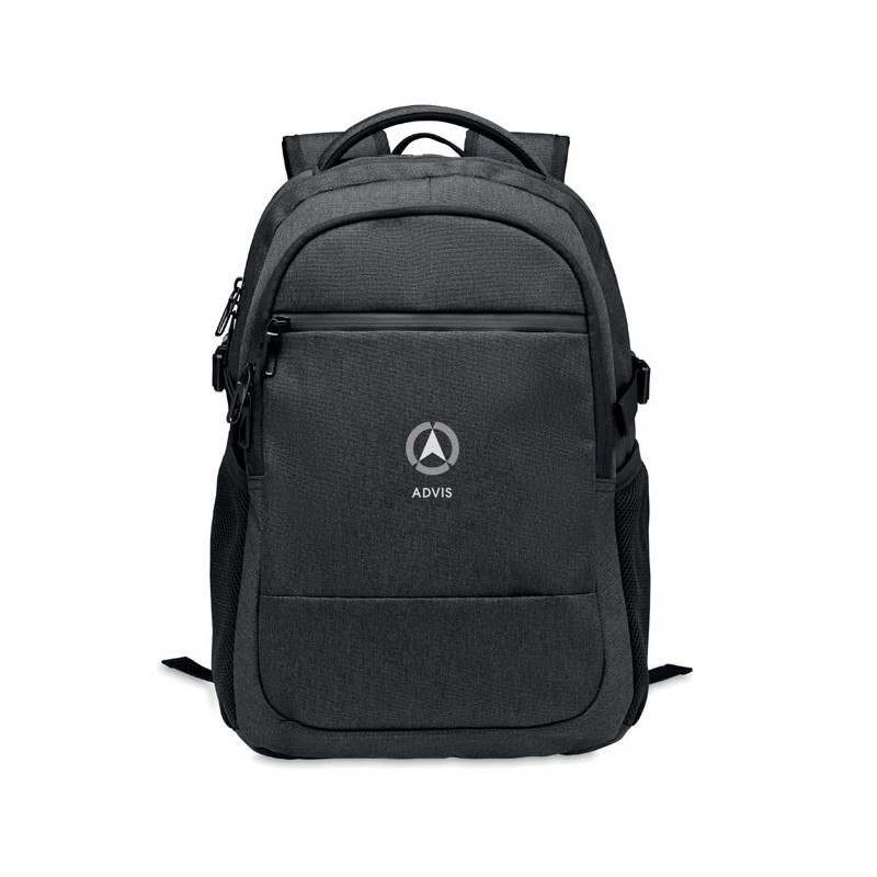 Sac pour ordinateur RPET 600D HANA Couleur:Noir