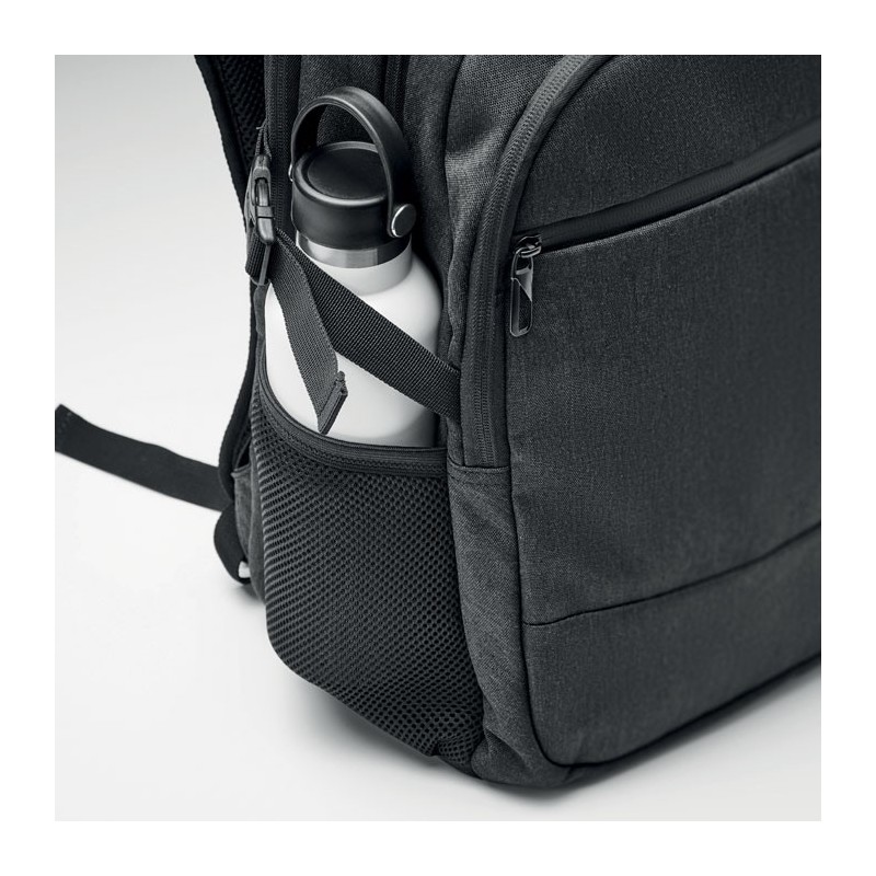 Sac pour ordinateur RPET 600D HANACouleur:Noir