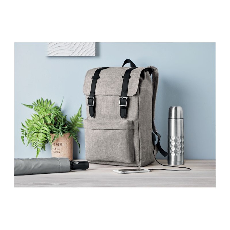 Sac à dos en polyester 600D RIGACouleur:Gris