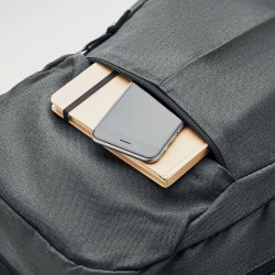 Sac à dos 600D RPET 2 tons SIENACouleur:Noir