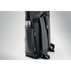 Sac à dos 600D RPET 2 tons UDINECouleur:Noir