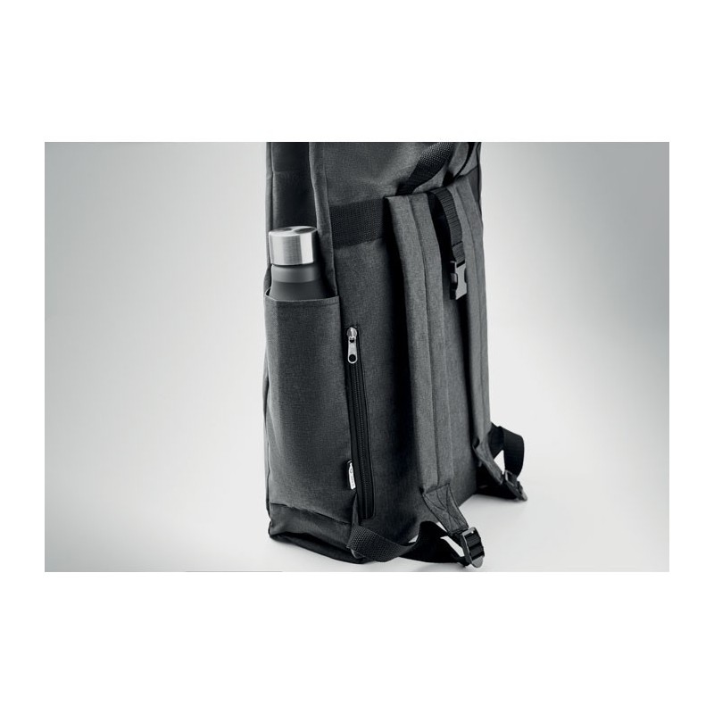 Sac à dos 600D RPET 2 tons UDINECouleur:Noir