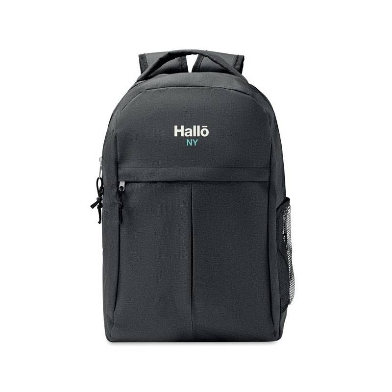 Sac à dos 600D RPET 2 tons SIENACouleur:Noir