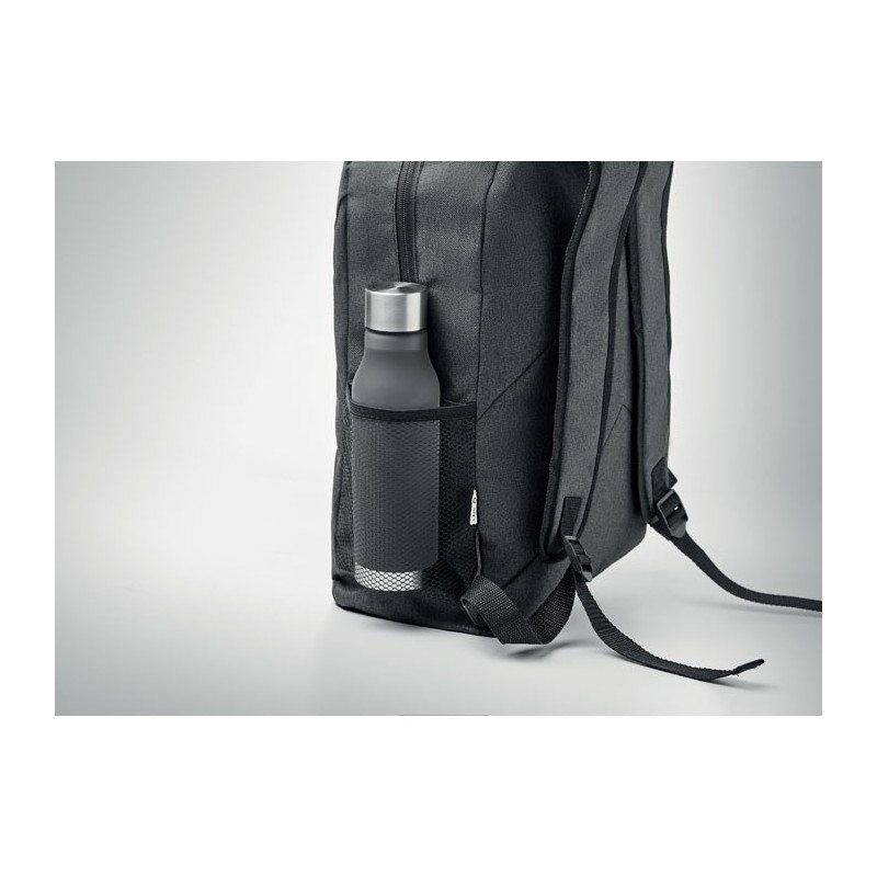Sac à dos 600D RPET 2 tons SIENACouleur:Noir