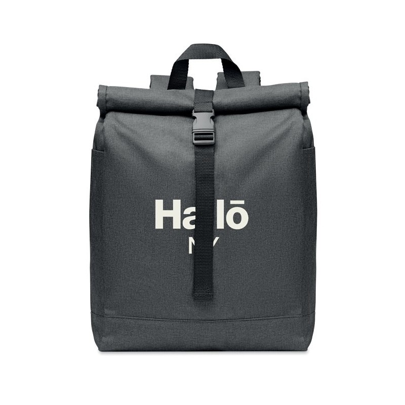 Sac à dos 600D RPET 2 tons UDINECouleur:Noir