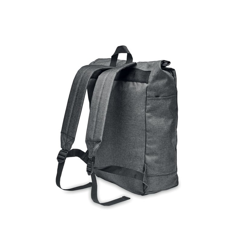 Sac à dos 600D RPET 2 tons UDINECouleur:Noir