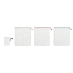 Lot de 3 sacs  en RPET VEGGIE SET RPETCouleur:Blanc