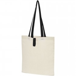 Sac shopping Nevada pliable en coton de 100 g/m² Couleur:Naturel