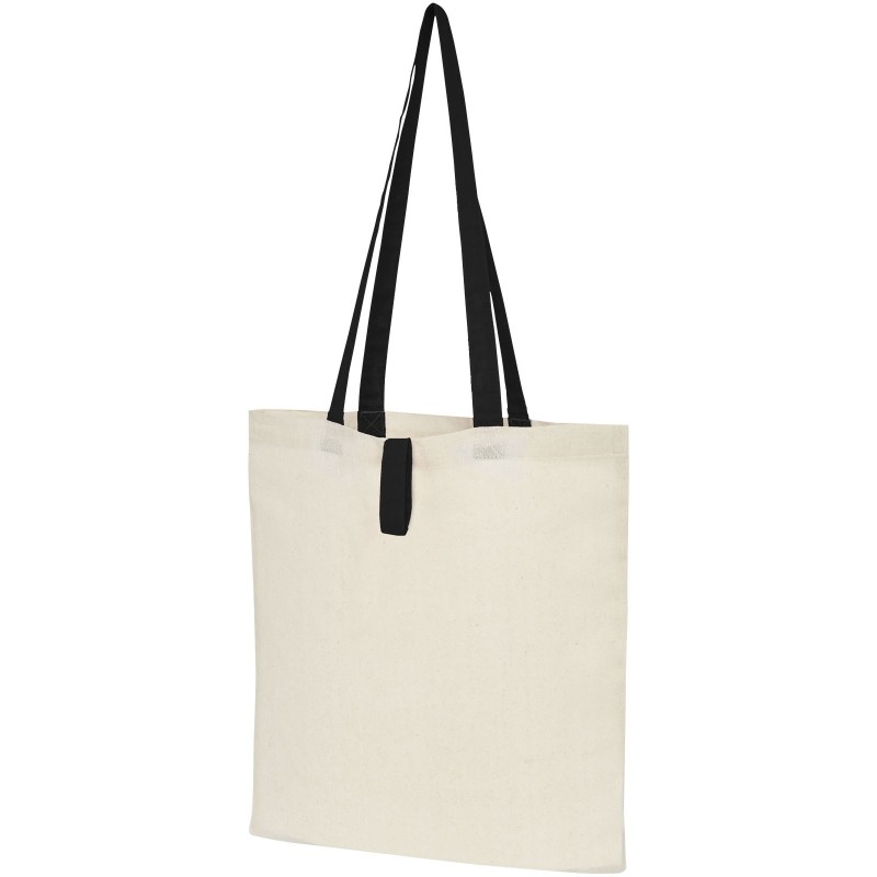 Sac shopping Nevada pliable en coton de 100 g/m² Couleur:Naturel