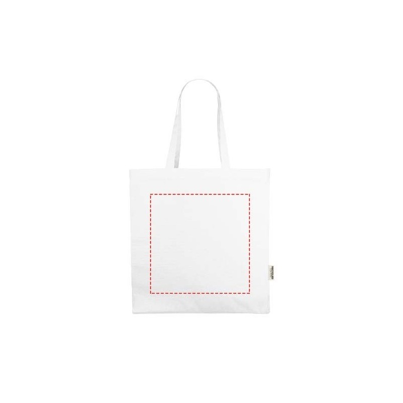 Sac shopping Odessa recyclé de 220 gr/m²Couleur:Blanc