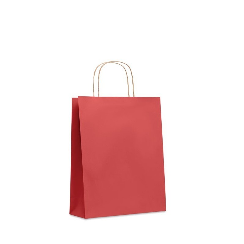 Sac en papier moyen formatCouleur:Rouge