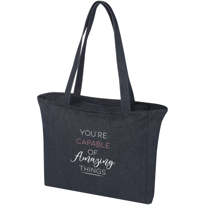 Sac shopping Weekender recyclé 500 g/m² Aware™Couleur:Jean