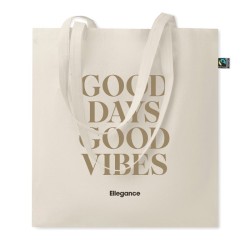Sac shopping en coton FairtradeCouleur:Beige