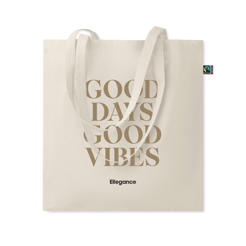 Sac shopping en coton FairtradeCouleur:Beige