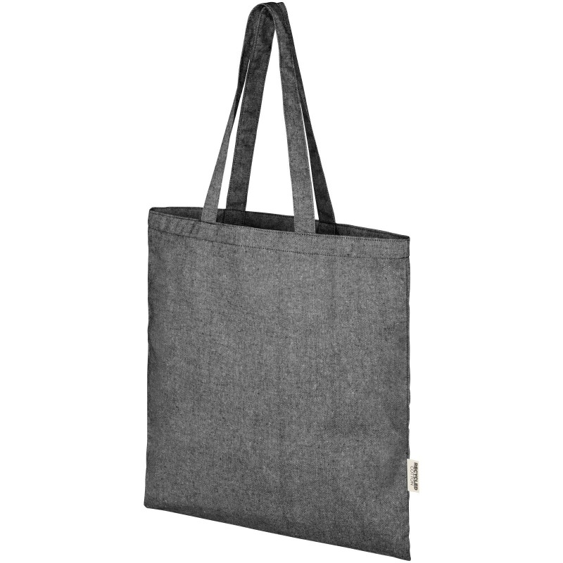Sac shopping recyclé Pheebs 150 g/m² Aware™Couleur:Noir chiné