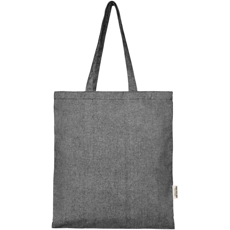 Sac shopping recyclé Pheebs 150 g/m² Aware™Couleur:Noir chiné