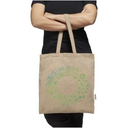 Sac shopping recyclé Pheebs 150 g/m² Aware™Couleur:Noir chiné