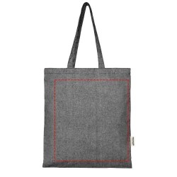 Sac shopping recyclé Pheebs 150 g/m² Aware™Couleur:Noir chiné