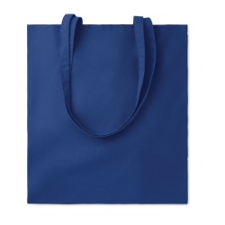 Sac shopping coton biologique Couleur:Bleu