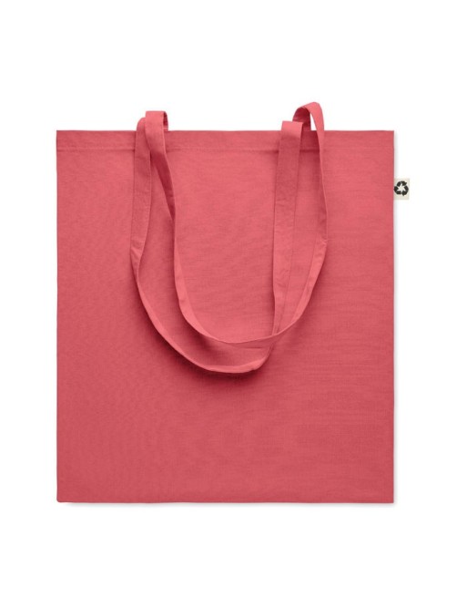 Sac  shopping  en coton recyclé Couleur:Rouge