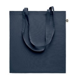 Sac  shopping  en coton recyclé Couleur:bleu marine